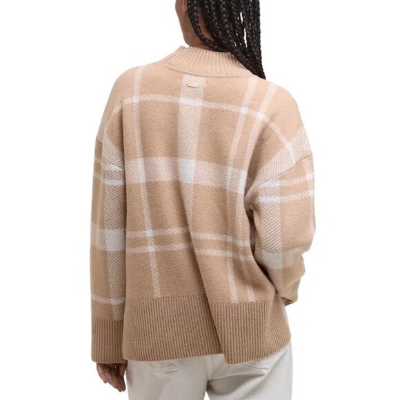 BARBOUR Harriet Pullover Sweater Pale Camel Size 2 NWT $170 - Picture 6 of 11
